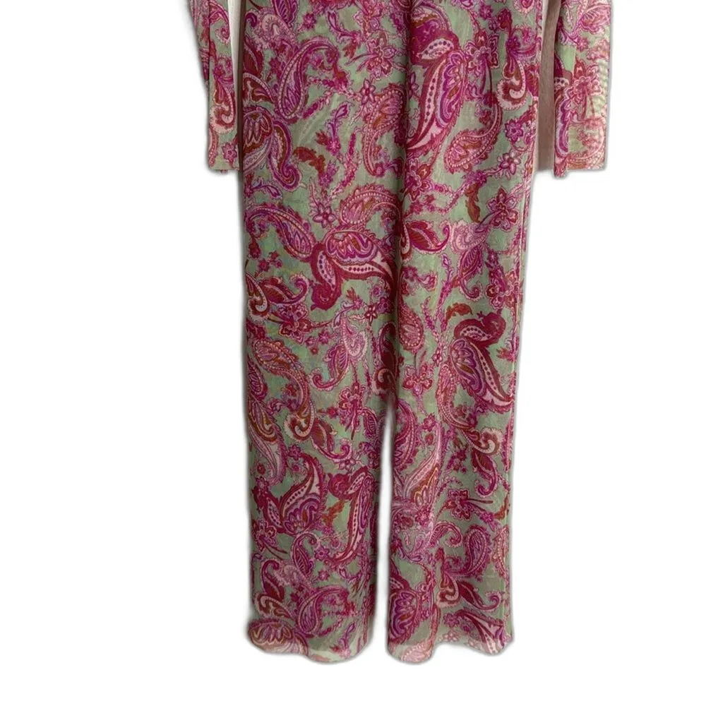 Misa Los Angeles viviene Vintage paisley midi dress ladies size XS - Image 6