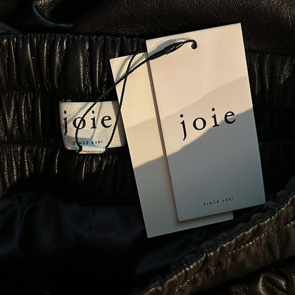 Joie Wadley Faux Leather Drawstring Jogger Pants - Image 8