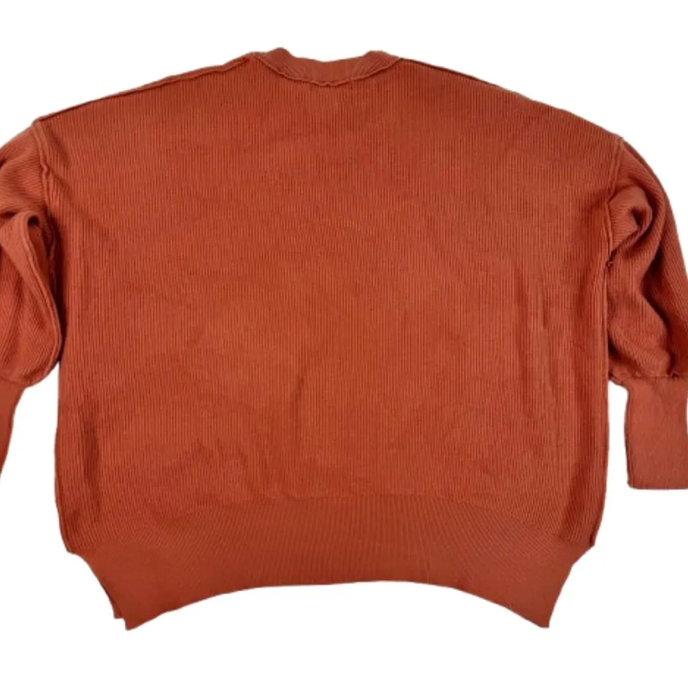 Cropped Knit Sweater Set Orange - Image 5