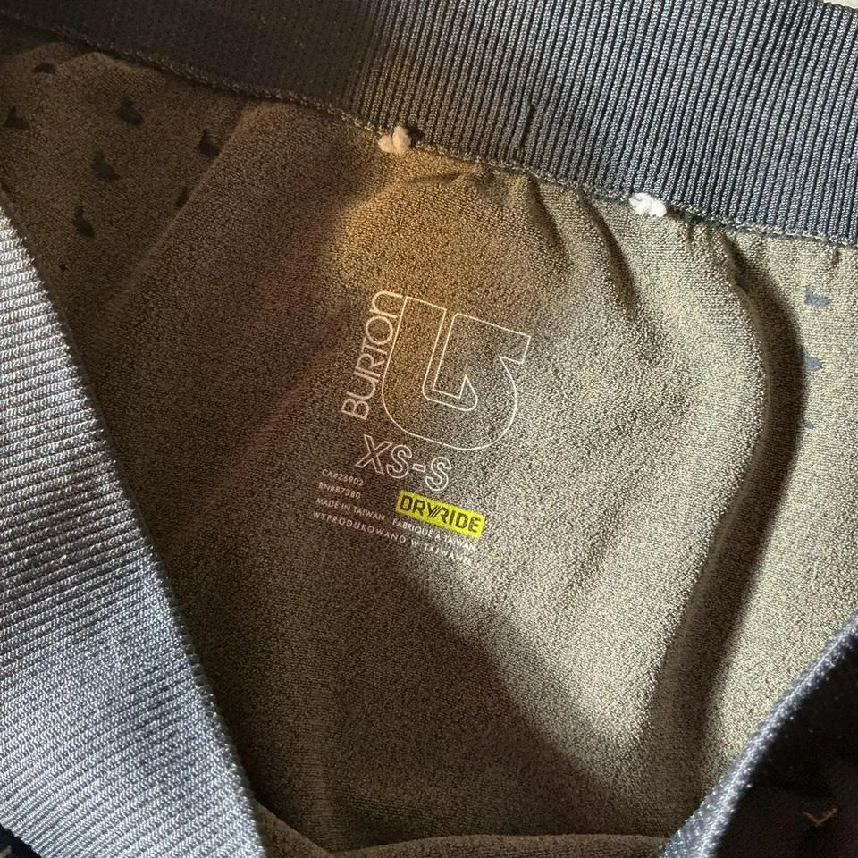 Burton Women's Base Layer Bottoms Geometric Print Charcoal Tan Mid Rise XS/S - Image 5