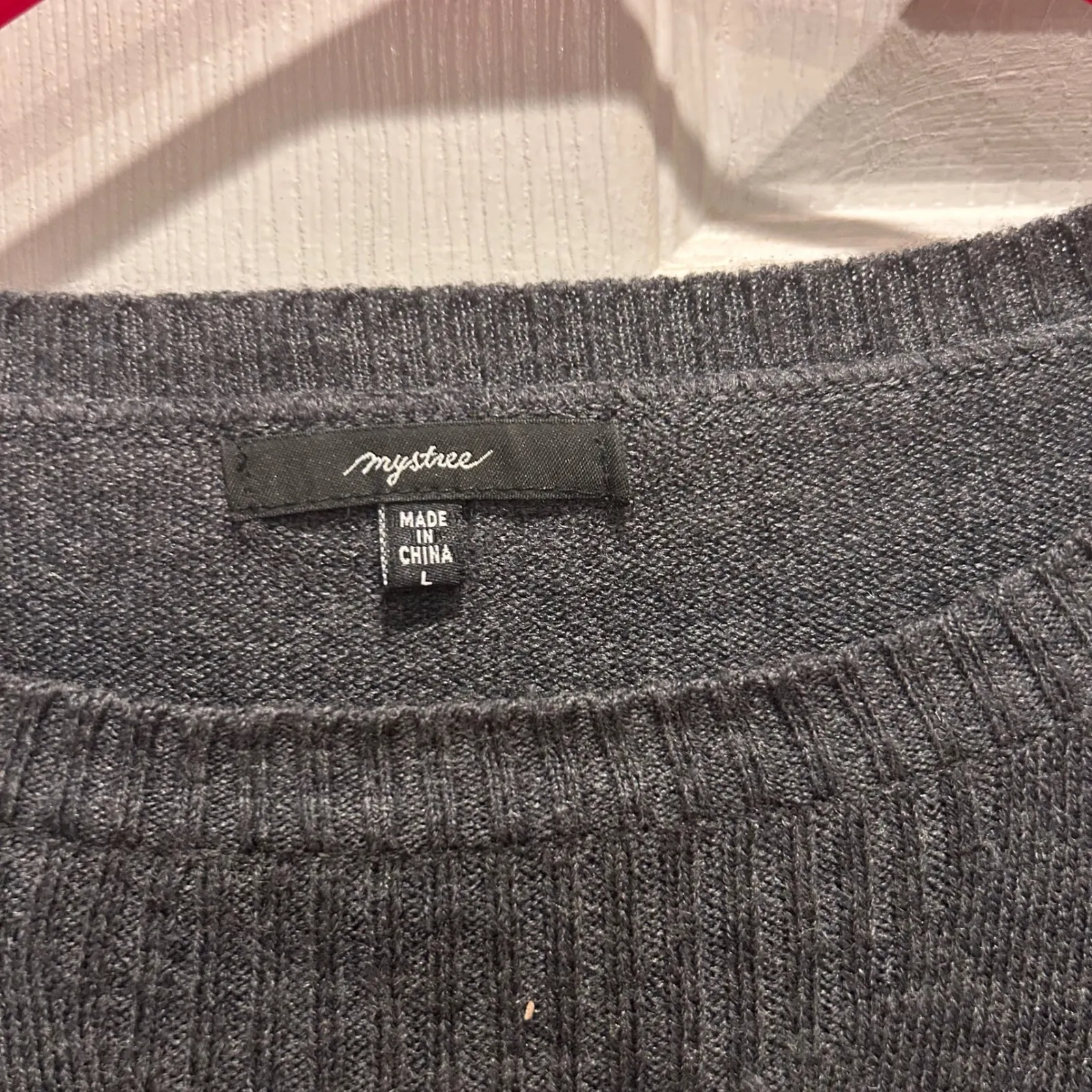 Mystree Women's Gray Soft Sweater Top‎ Size Large Whimsigoth Career Party - Image 3