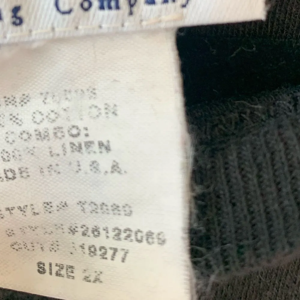 Monterey Bay black linen combo sweatshirt size 2x Black - Image 6