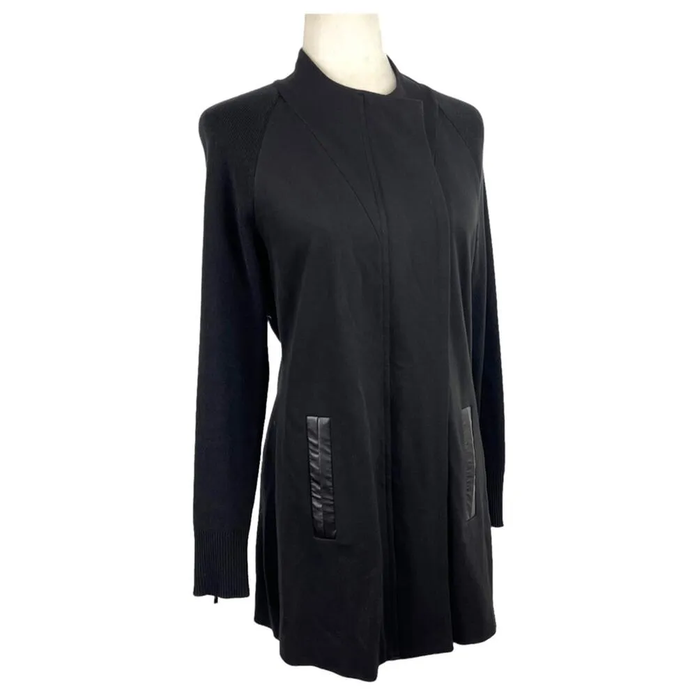 Cabi Tailored Ponte Knit Coat Black Full Zip Soft Shell Stretch 3351 Womens XS - Image 7