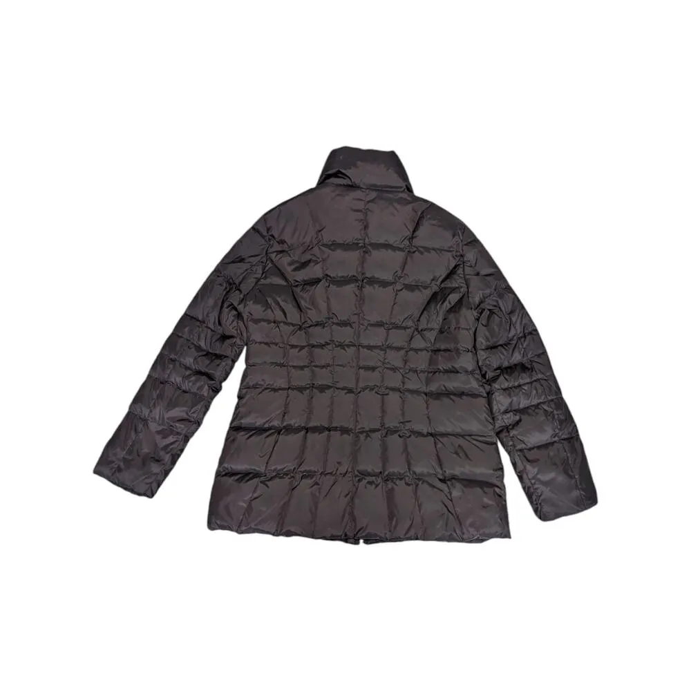 Calvin Klein Down Feather Puffer Coat Winter Outerwear Gorpcore Brown Womens - Image 2