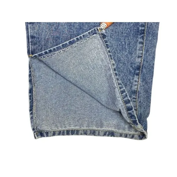 Pretty Little Thing Plus Vintage Wash Split Hem‎ Jeans Sz 16 90’s Grunge Denim - Image 4