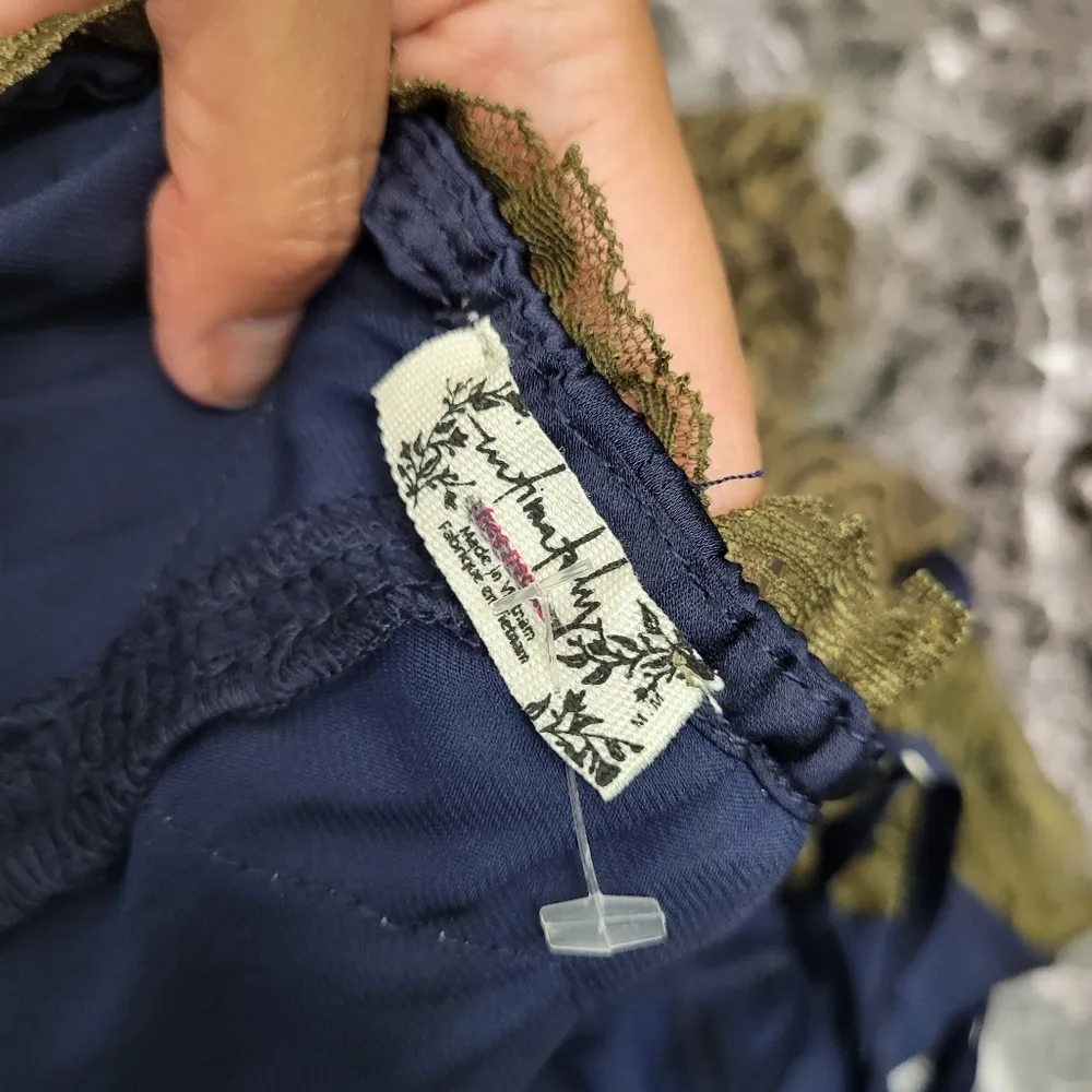 #137- FP Intimately Aries Rising Lace Mini Slip Dress In Navy NWOT - Image 11