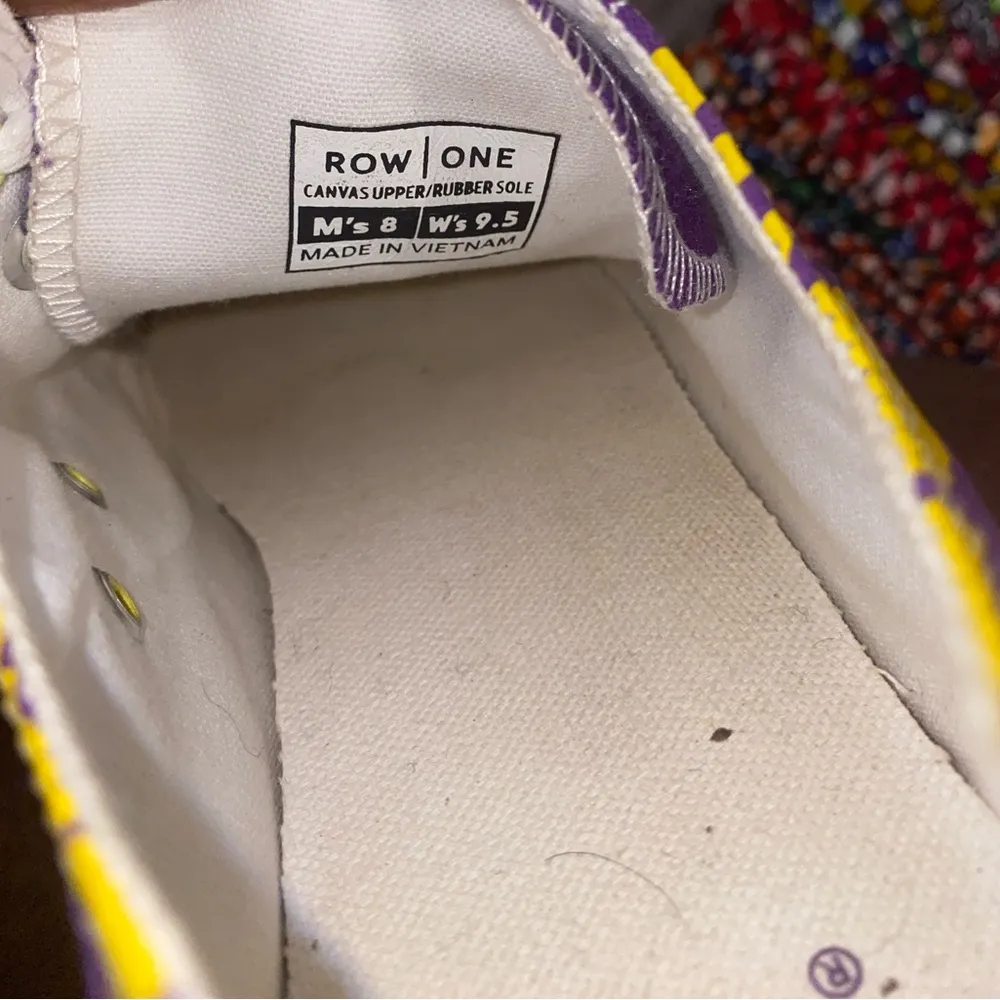 LSU Canvas Shoe Yellow Size 9.5 - Image 5