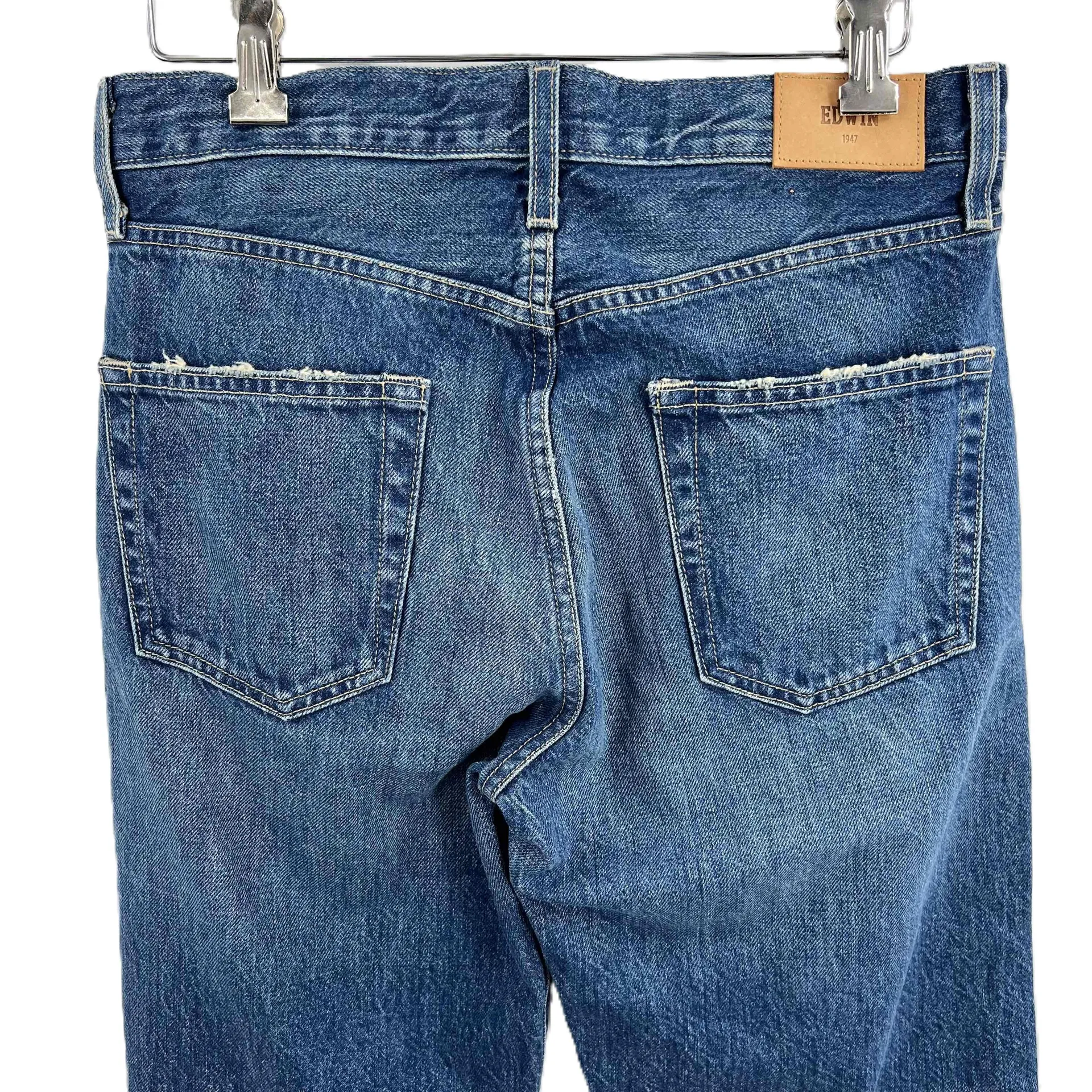 Edwin Jeans‎ Kali Ankle Indigo Button Fly Ankle Vintage Straight Womens 26 New Blue - Image 4