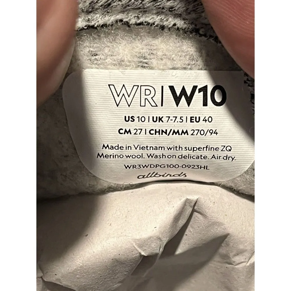 Allbirds Shoes Womens 10 Wool Runner Dapple Gray Heathered Running Shoes NEW - Image 6