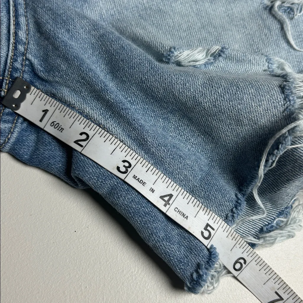 Lucky Brand Shorts Women's Size 8 Lucky Brand Ripped Denim Boyfriend Shorts - Image 15