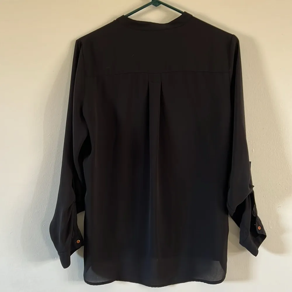 Mango MNG black button down blouse - Image 3
