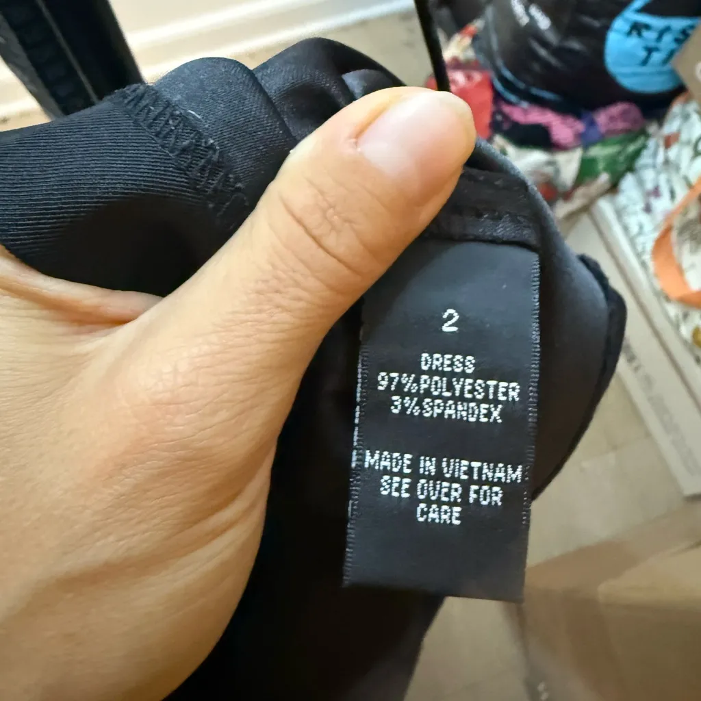 AB Studio Y2K Square Neck Little Black Dress - Image 3