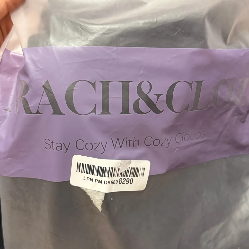 Arach&Cloz Womens Straight Leg Elastic High Waisted Casual Lounge Knit Sweatpant Black Size M - Image 4