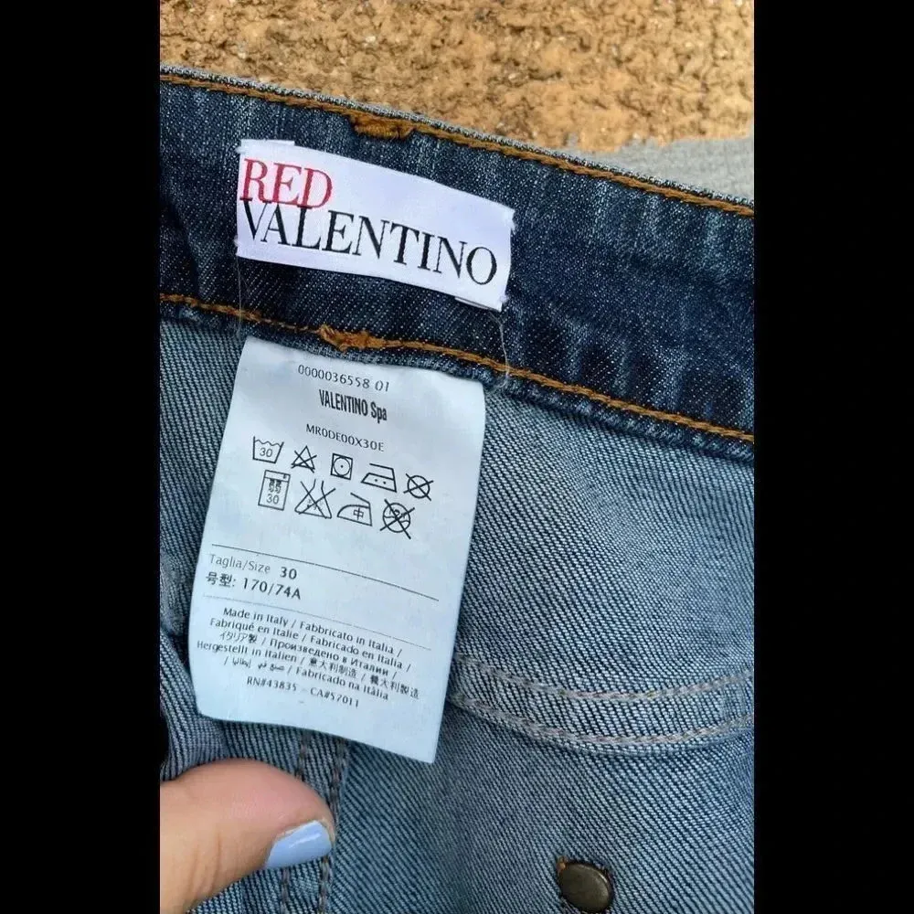 Red Valentino culottes jeans size 30 - Image 8