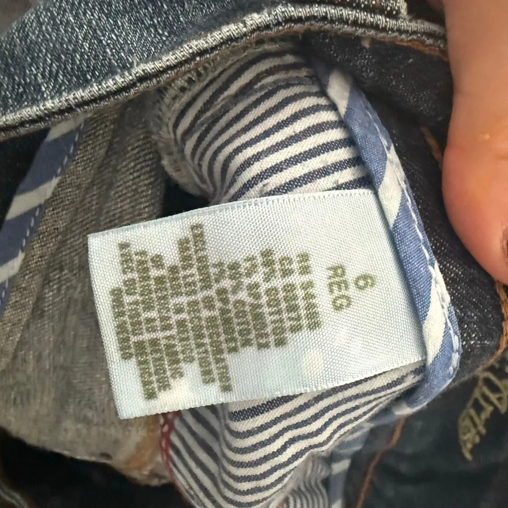 American Eagle Women’s 6 Regular Dark Wash Artist Jeans Y2K 2000s - Image 7