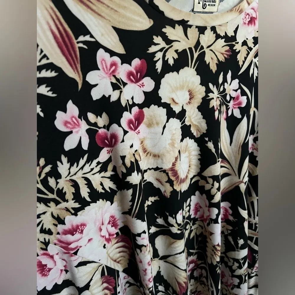 Show Me Your Mumu Will Oversized Tunic Top | Black Floral | Medium - Image 7