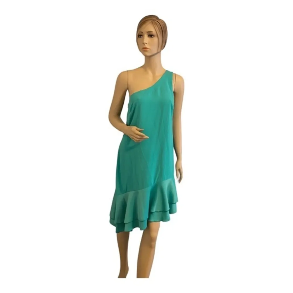 Trina Turk One Shoulder Peplum Hem Cocktail‎ Dress - Image 5