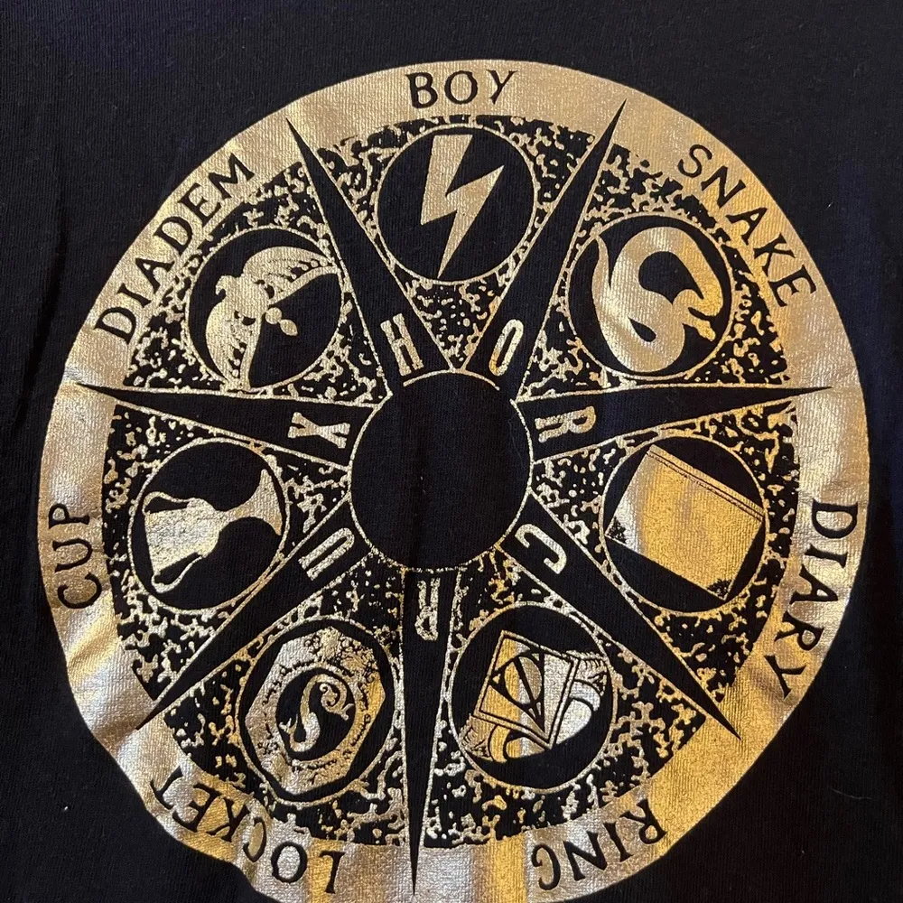 Harry Potter Horcrux Circle Black Tee Short Sleeve T-Shirt Womens Size XL Large? - Image 2