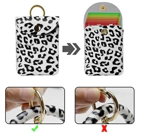 Bracelet Keychain Wallet White - Image 3