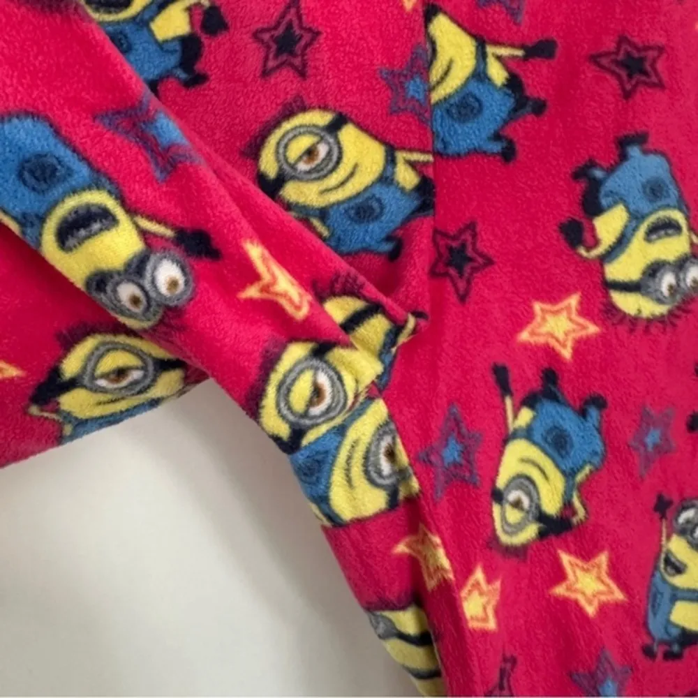 Despicable Me Minions Pink Micro Fleece Pajama Lounge Sleepwear Bottoms Sz Large - Image 4