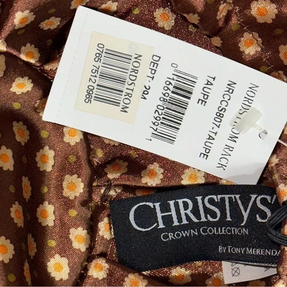 Christy’s Crown Collection By Tony Merenda 100% Wool Gray Taupe Floppy Sun Hat - Image 7