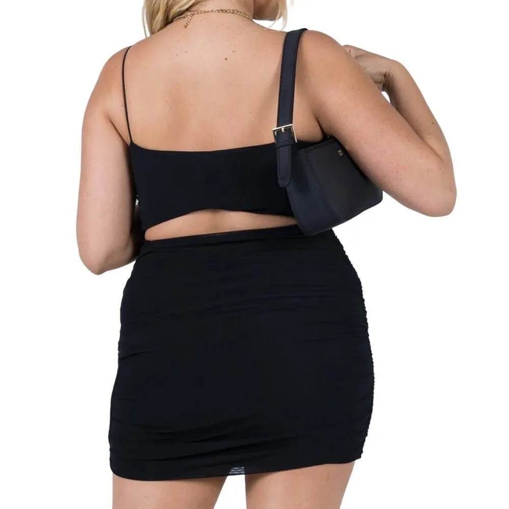 Princess Polly Holloway Wishes Mini Dress in Black, Size 6​​​ - Image 2