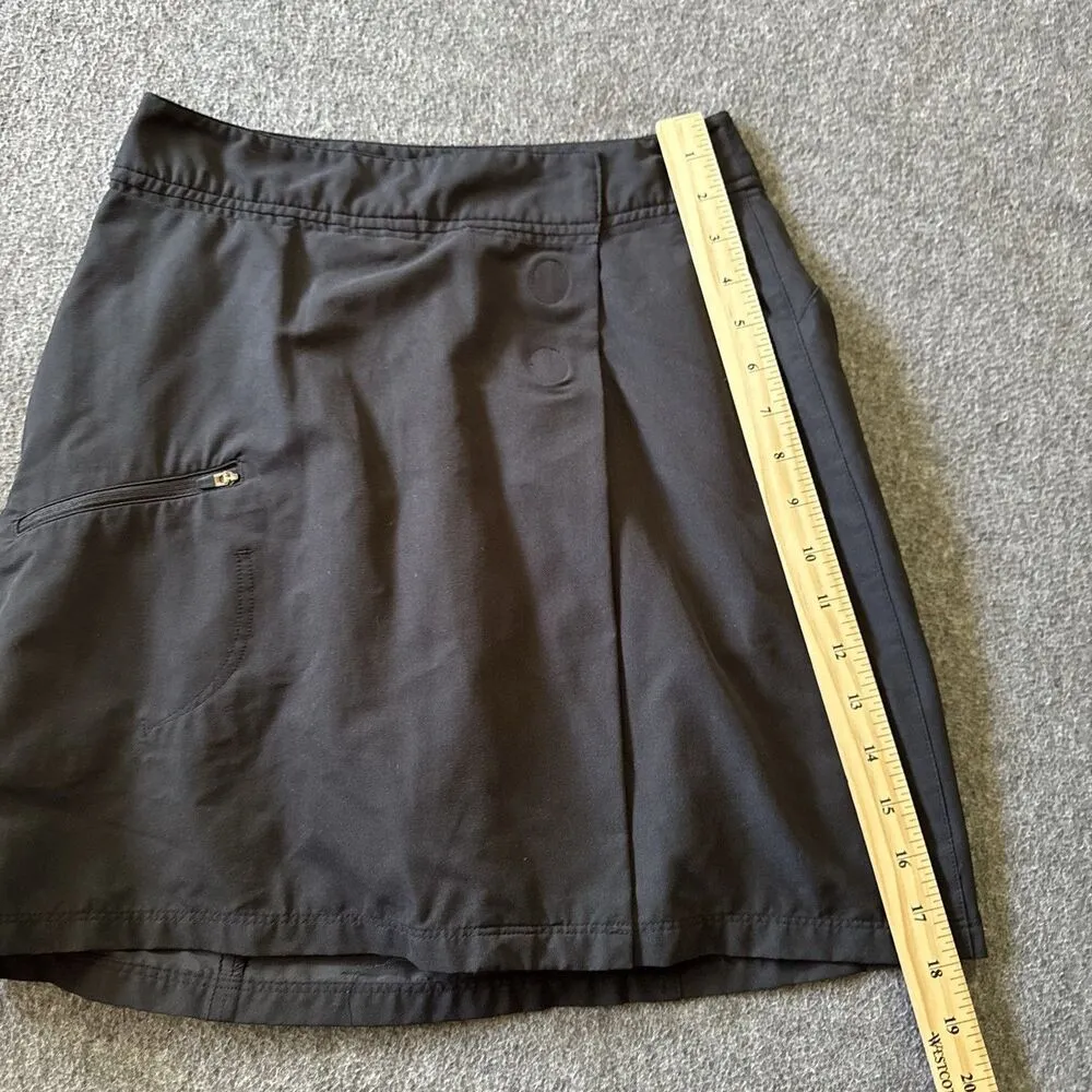 REI Women’s Wrap Skort Size 2 Skirt 50+ UPF Outdoor Hiking Sports Black - Image 7