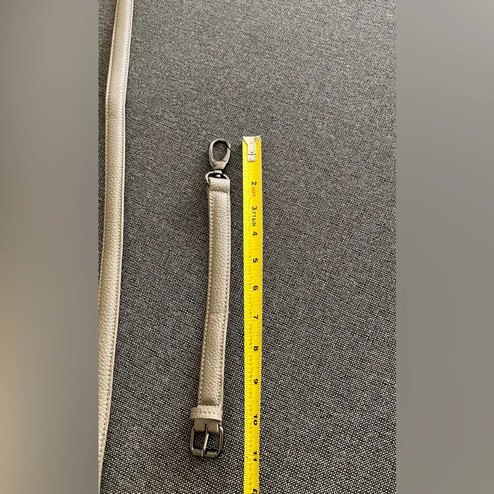 Replacement Adjustable Strap Grey Faux Leather Silver Hardware - Image 5