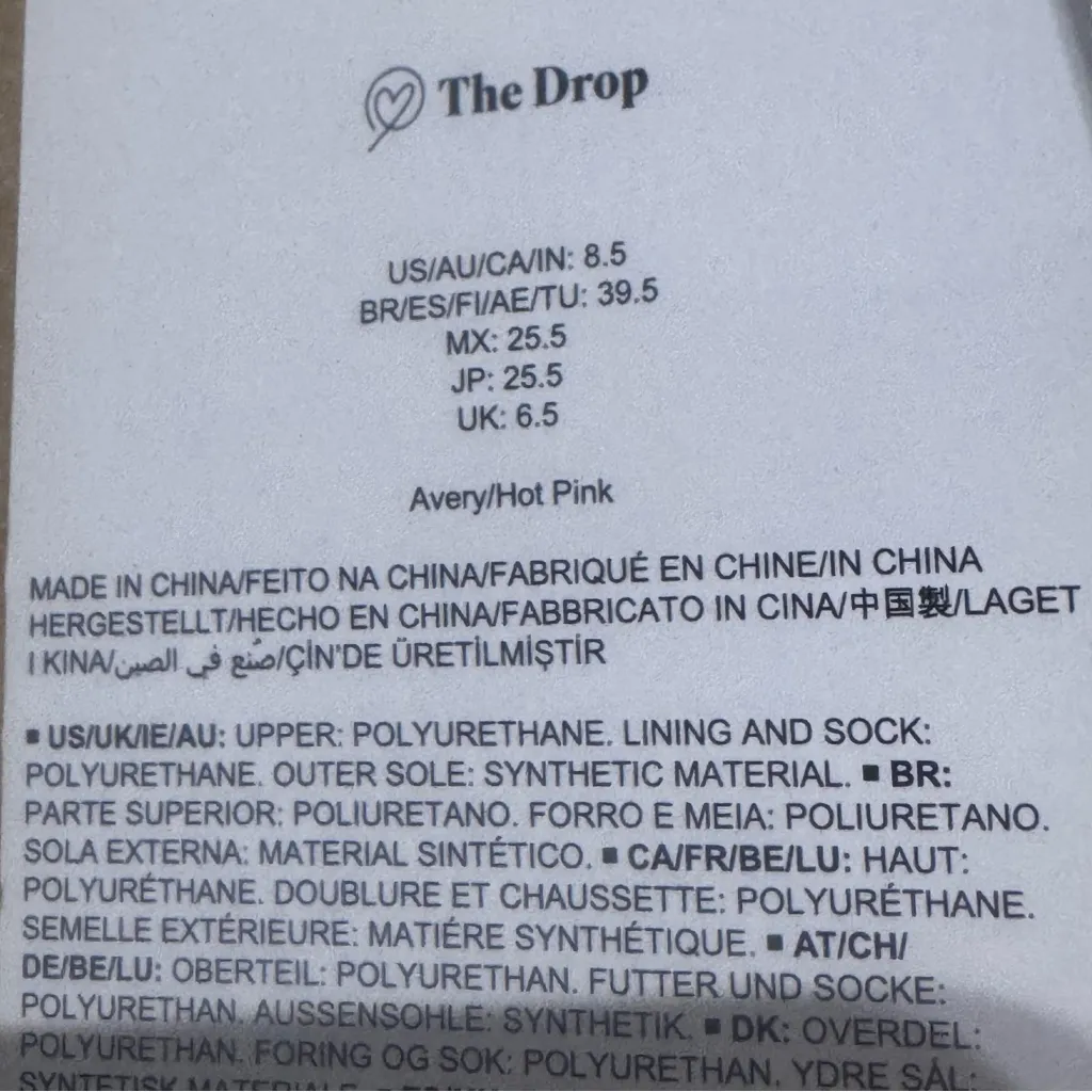 NWT The Drop Avery Square Toe Two Strap High Heeled Sandals - Image 8