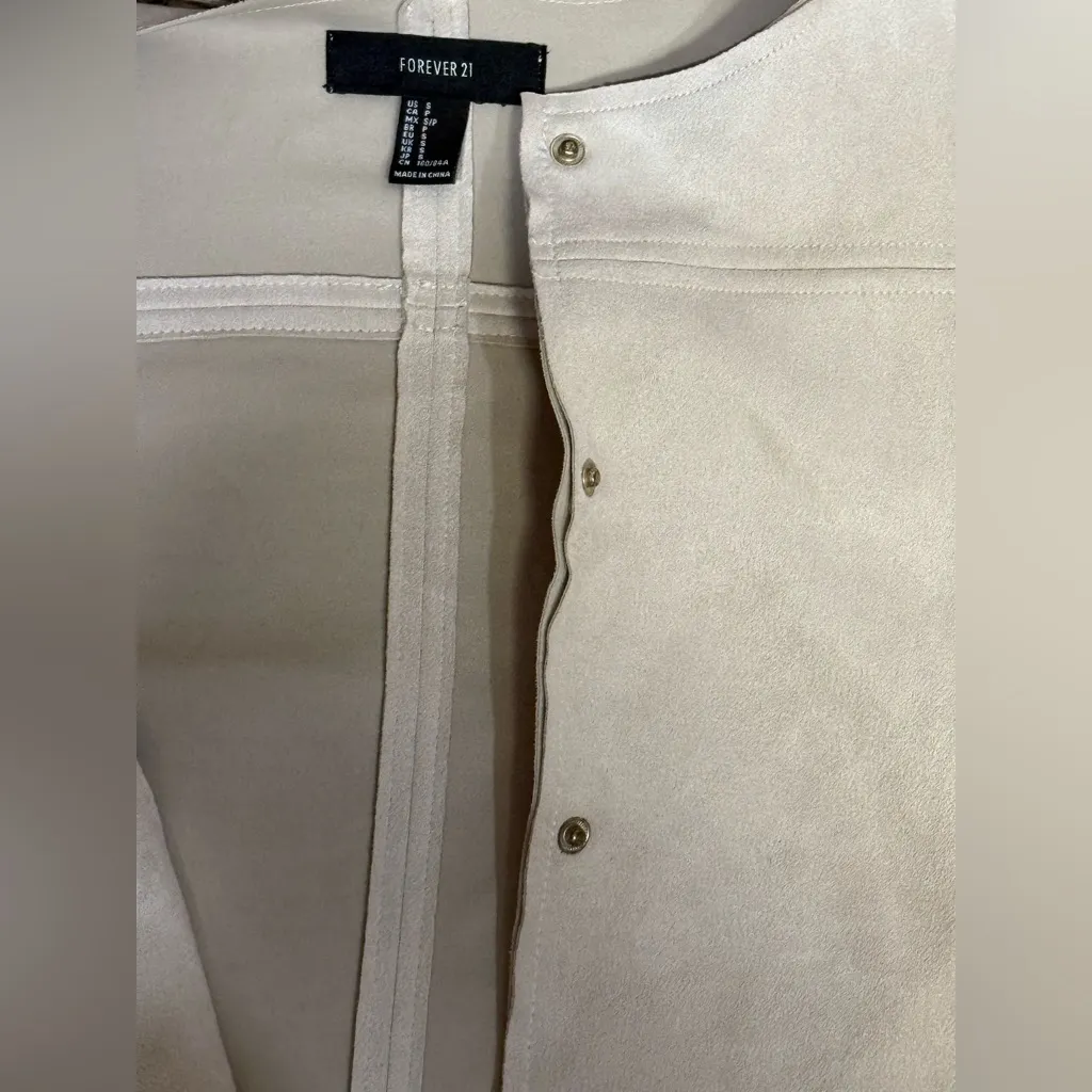 Forever 21 Light Gray Button-Up Coat - Image 2