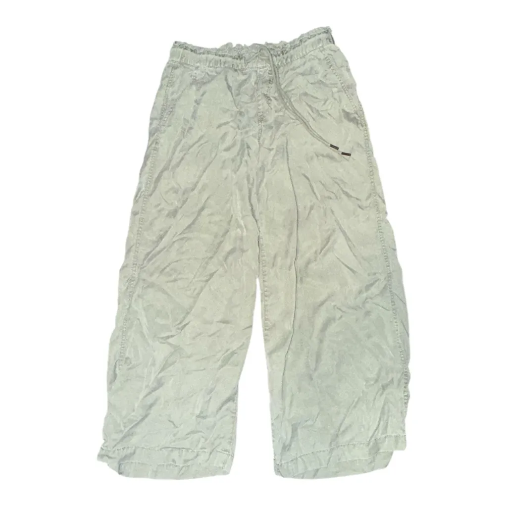 LOFT Size Small Emory Wide Leg
CROP PANT Relaxed Loose sage green Soft lyocell - Image 8