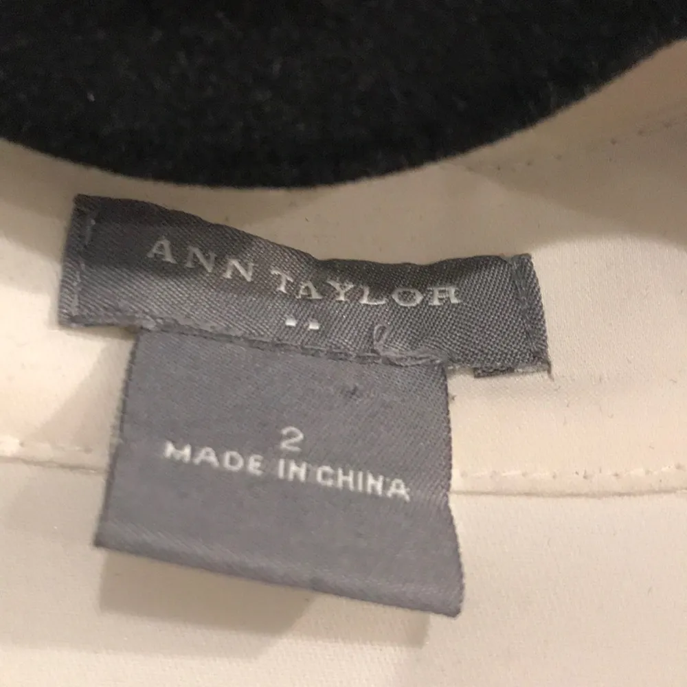 Ann Taylor Cream/OffWhite LS Blouse - Image 2