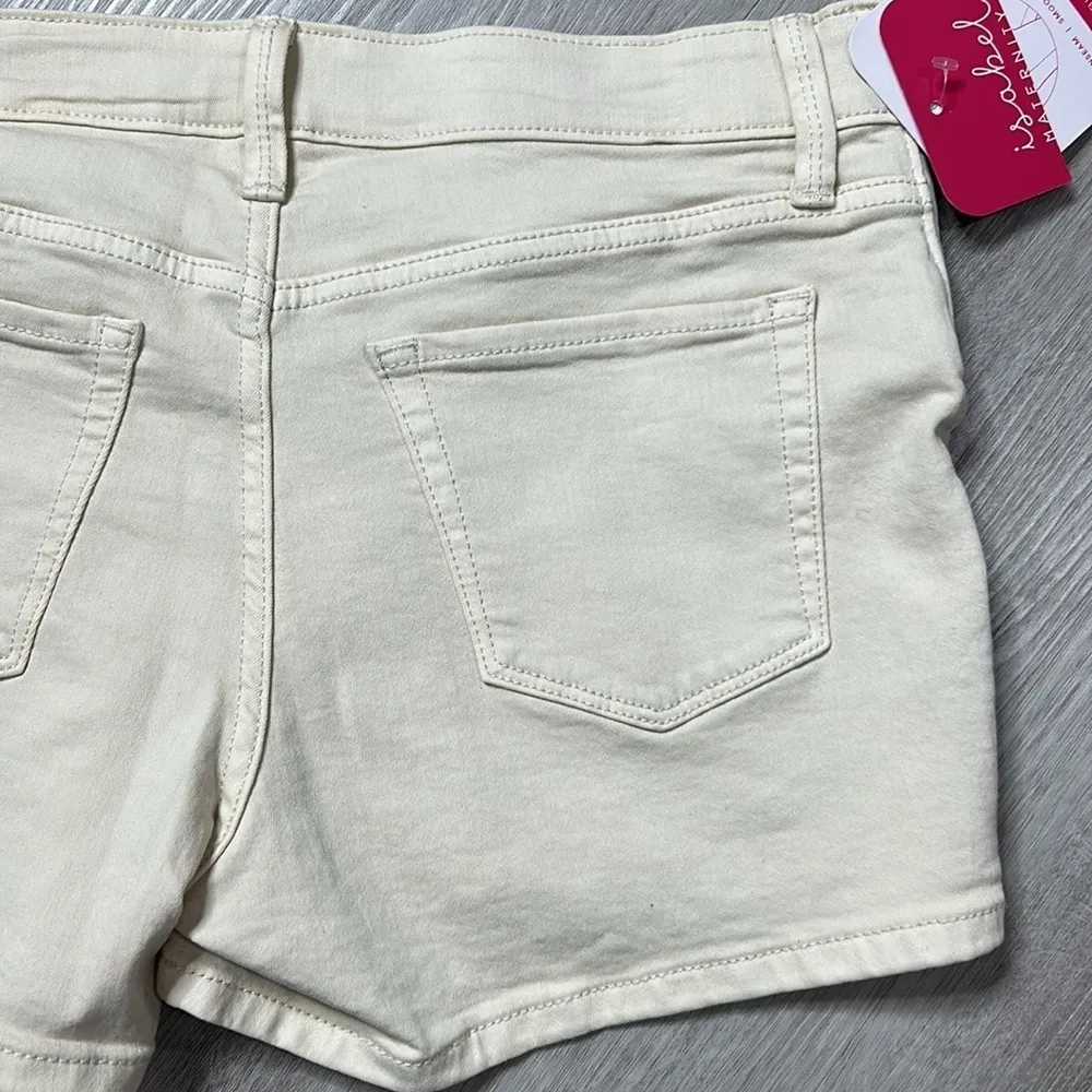 nwt // Isabel maternity Ingrid & Isabel jean midi shorts - Image 4