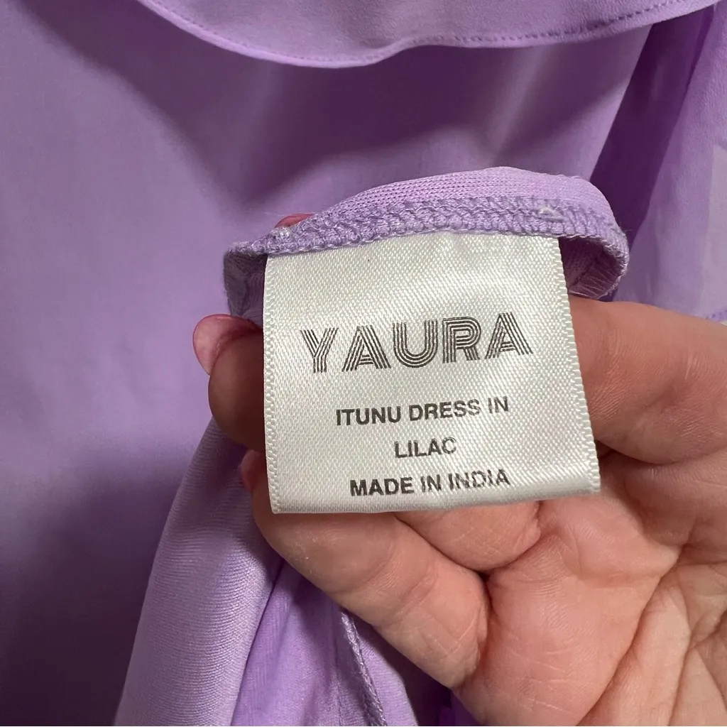 NEW NWT YAURA X REVOLVE Itunu Ruffle Halter Maxi Gown In Lilac Light Purple - Image 9