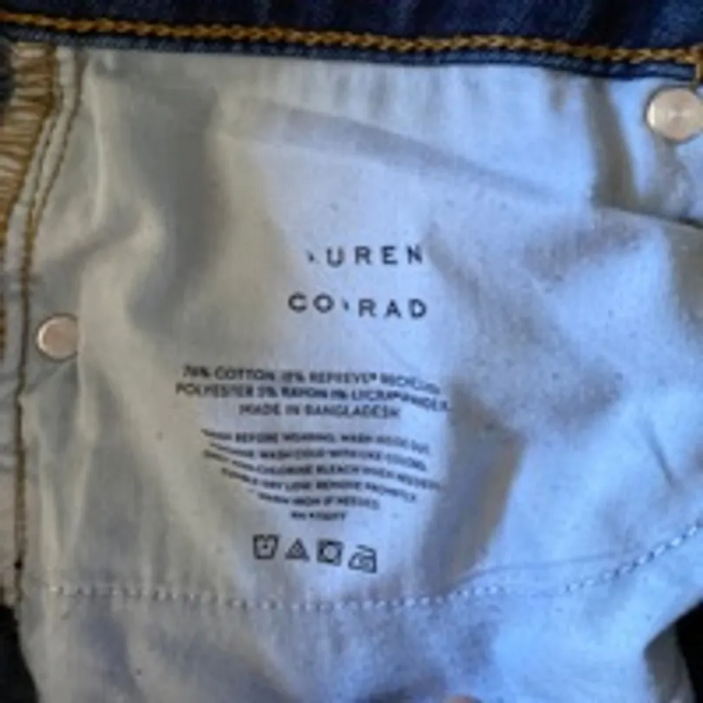 Lauren Conrad Dark Wash Skinny Ankle Denim Women's Jeans Size 6 Blue - Image 3