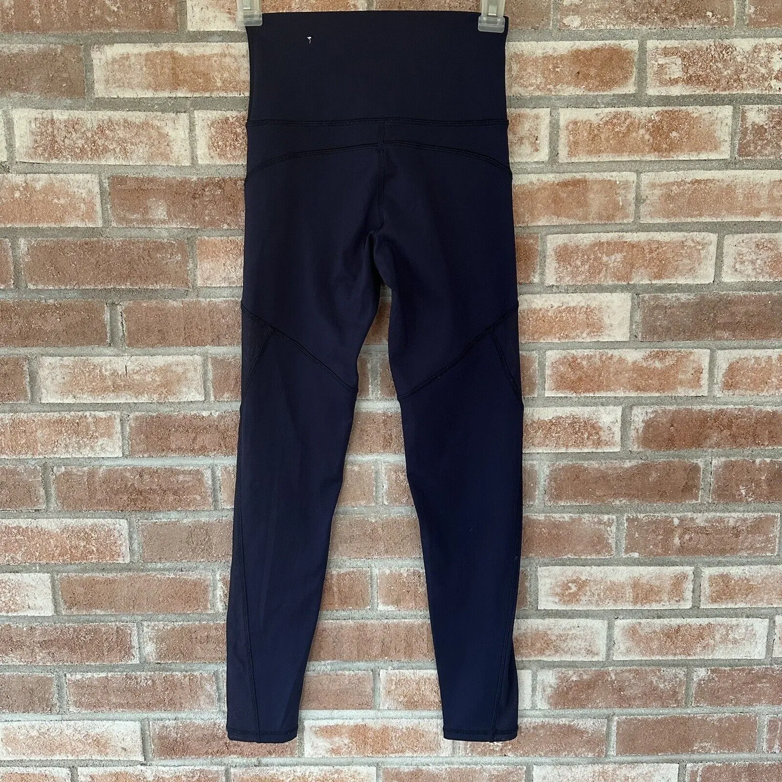 Offline By Aerie Goals 7/8 High Rise Leggings Navy Small Sheer Panels - Image 4