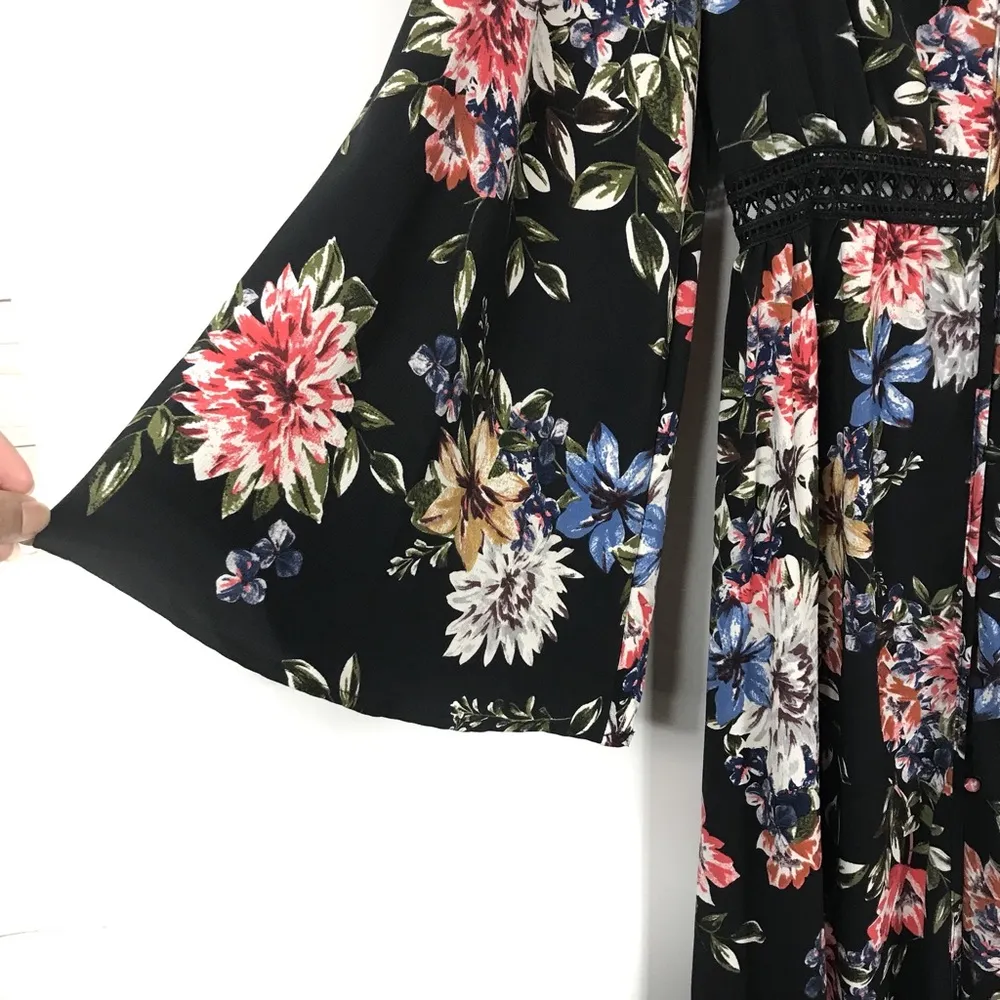 Nasty Gal Grow On Floral Maxi Dress Size 6 Boho - Image 5