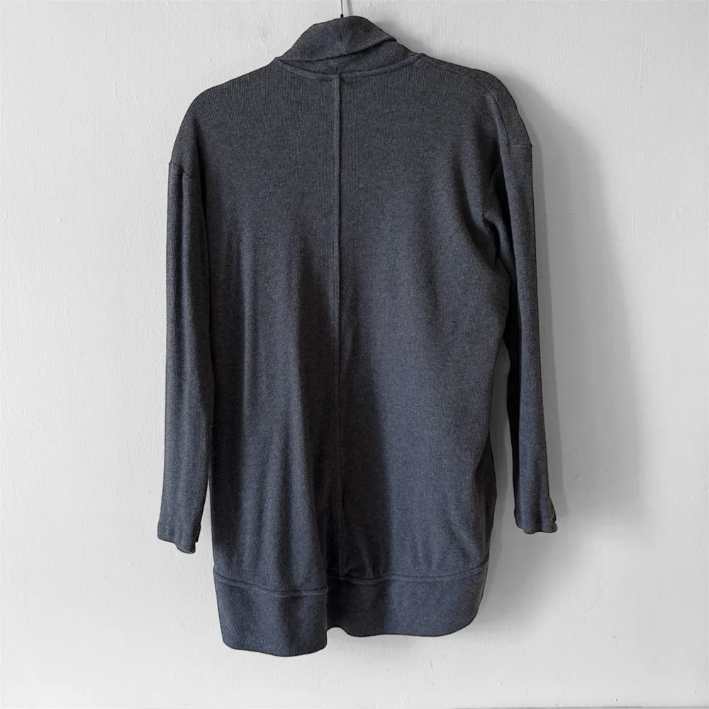 Athleta Ethereal Cocoon Wrap Cardigan Heather Gray Size XS - Image 3