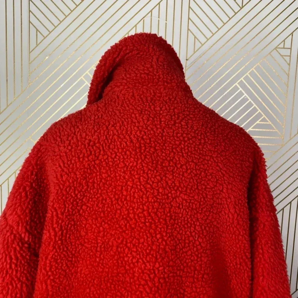 I.AM.GIA‎ Pixie Teddy Coat Red Sherpa Fleece - Image 10