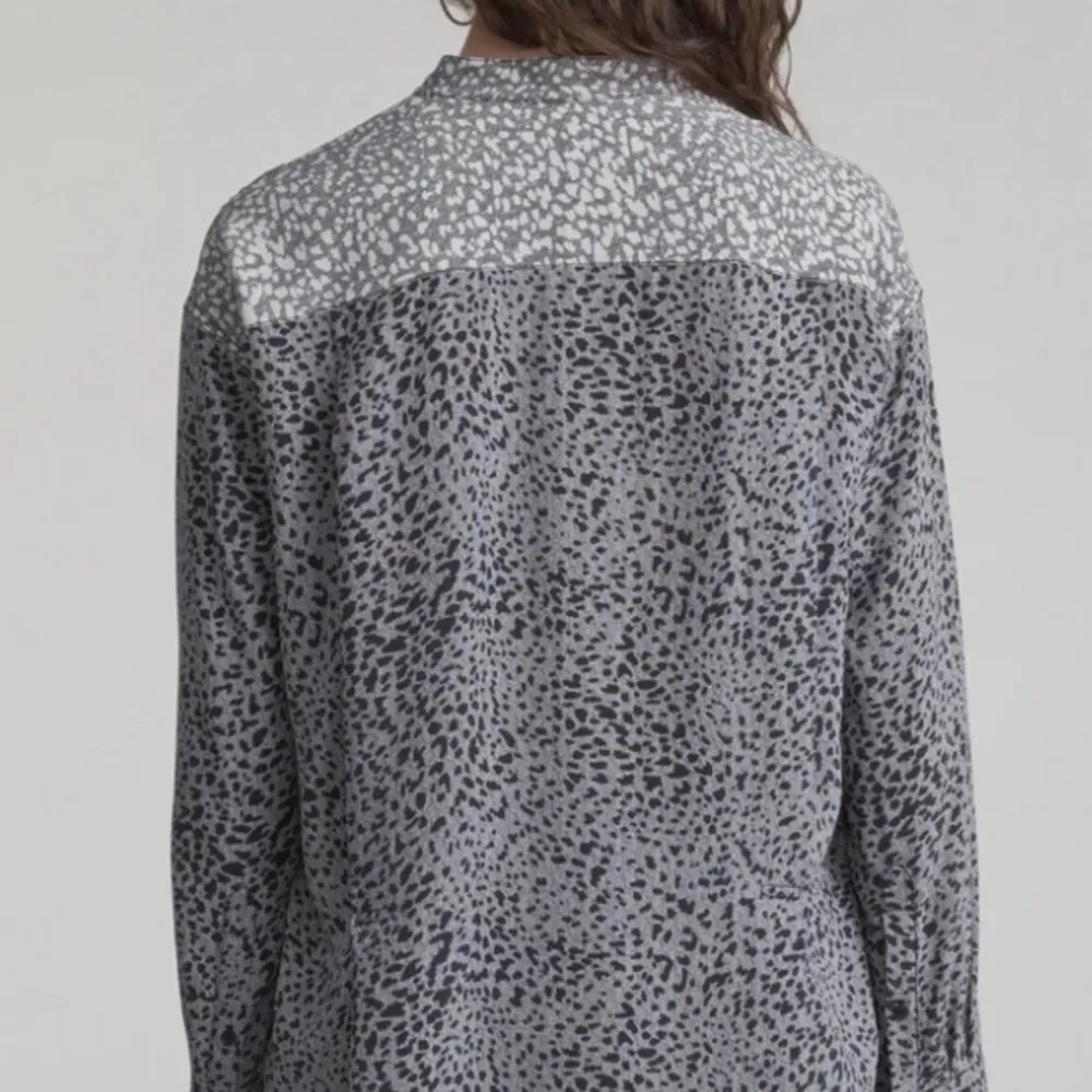 Rag & Bone | Christie Cheetah Print Silk Button Up Blouse Size XS - Image 3