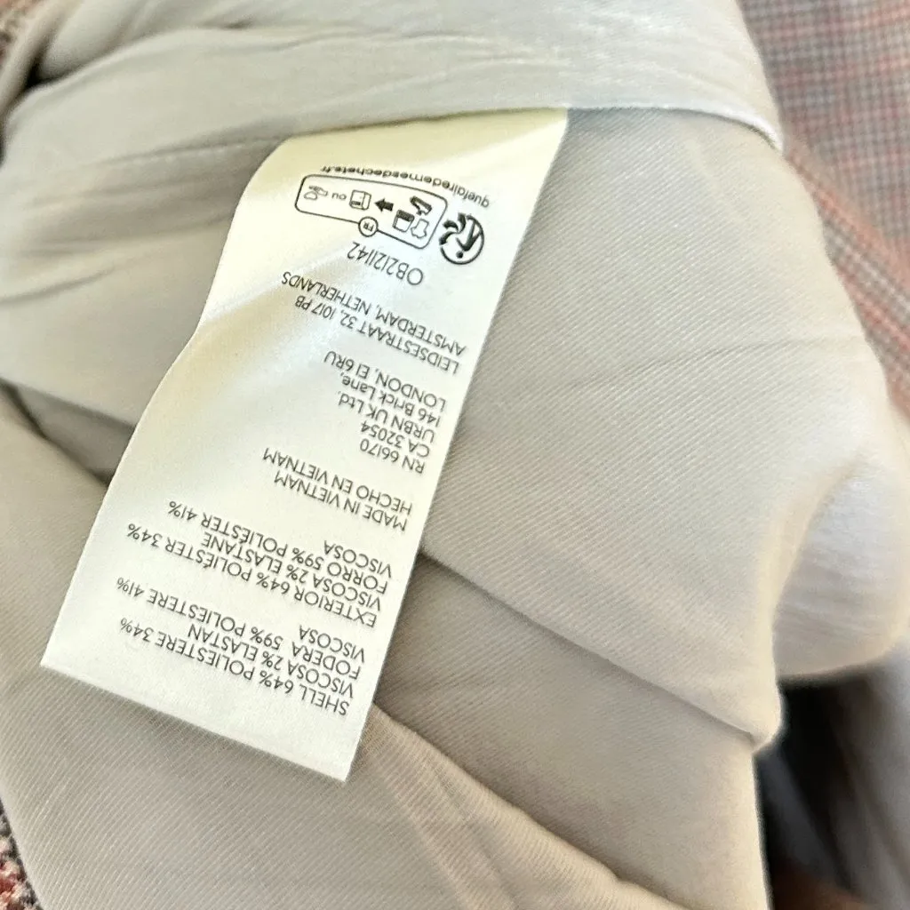 FREE PEOPLE Reggie Blazer in Ginger Combo Size Large - Image 7