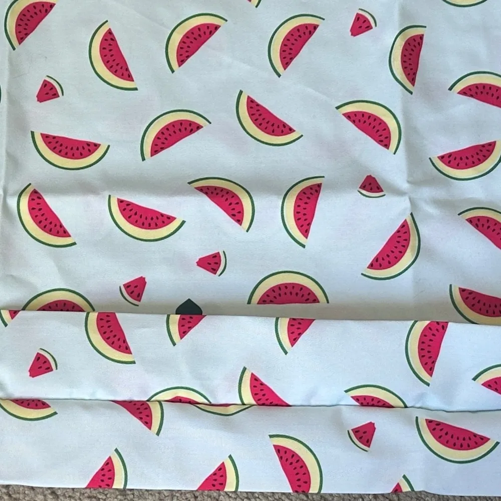 Kate Spade Watermelon Beach / Shoppers Tote Bag Canvas Light Blue - Image 3