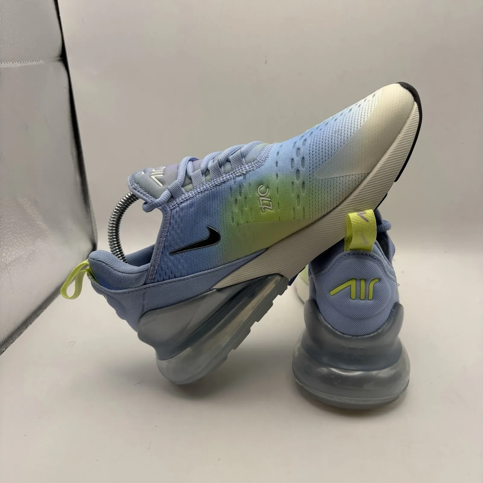 Nike Air Max 270 Womens Size 8.5 Running Shoes Blue Green White IB7937-468 - Image 5