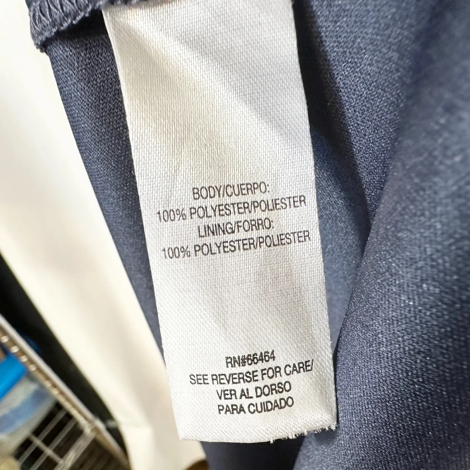 Sandra Darren Plus Size‎ 20W Dress Navy Floral Short Sleeve Smocked Midi 1284 - Image 14