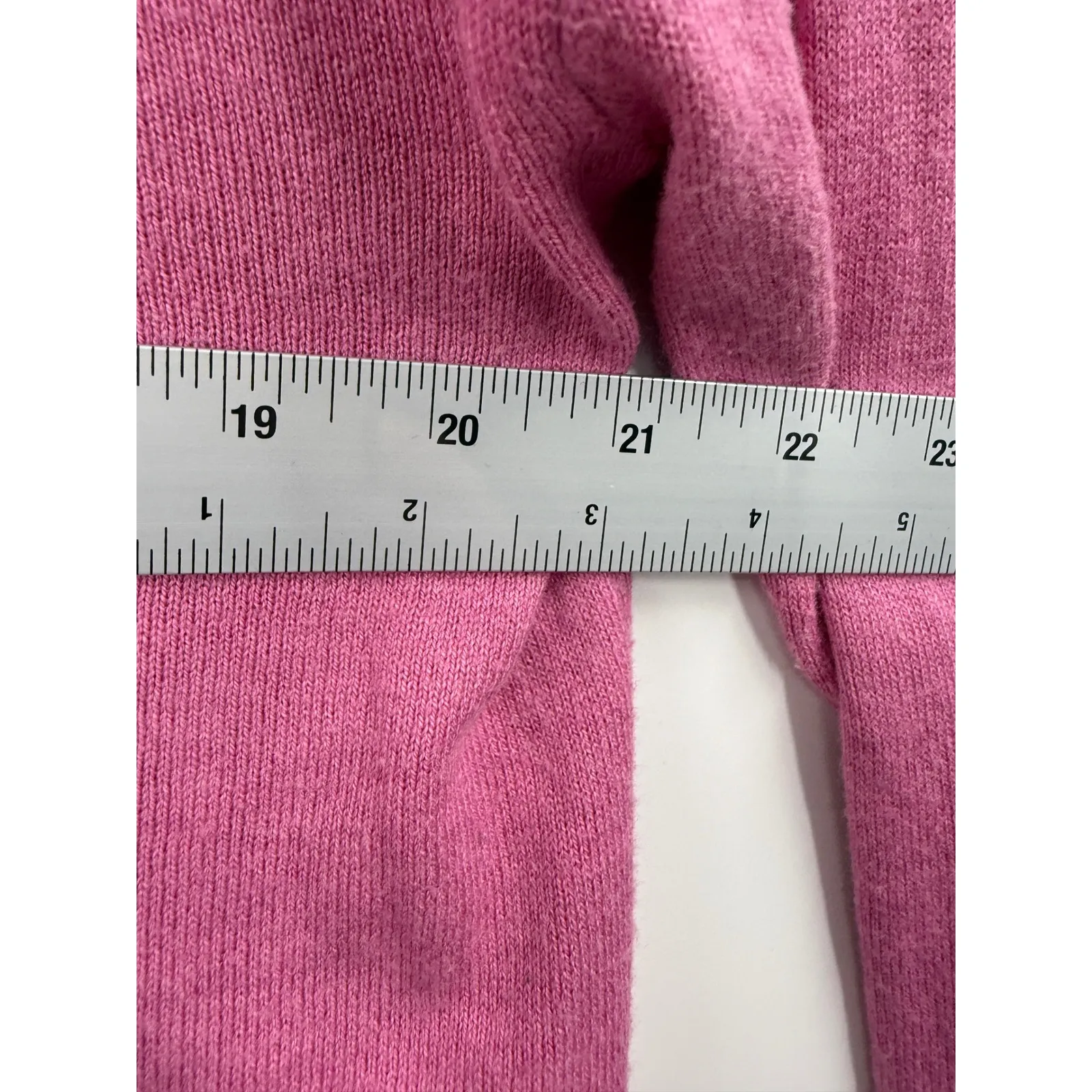 Polo Ralph Lauren Pink V Neck Long Sleeve Sweater Womens Large Cotton Blend - Image 7