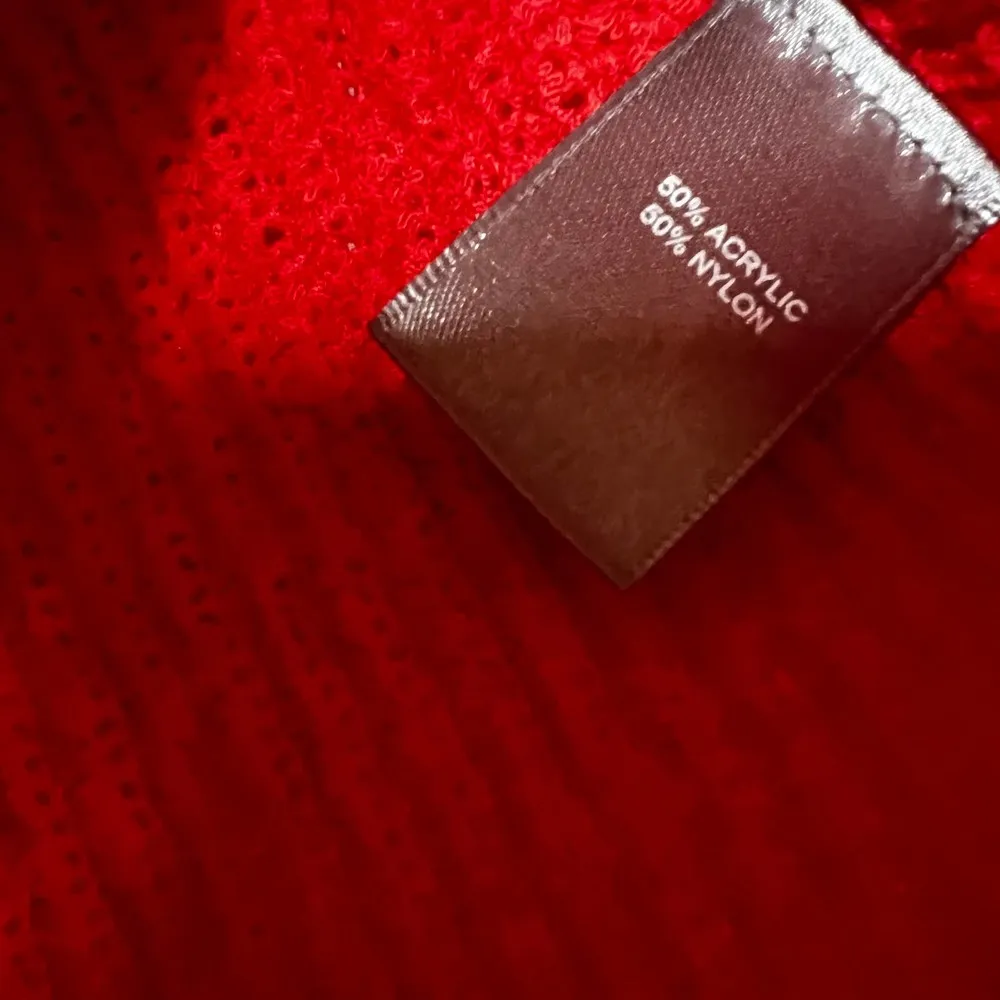 Marled Coral Sleeveless Knit Sweater Top w Twist Knot Front Size XS - Image 7