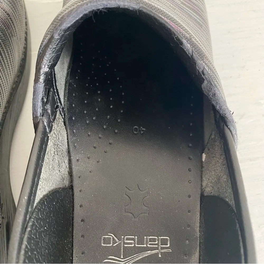 Dansko Professional Healthcare Clogs Shoes Metallic Textured Stripe - Image 6