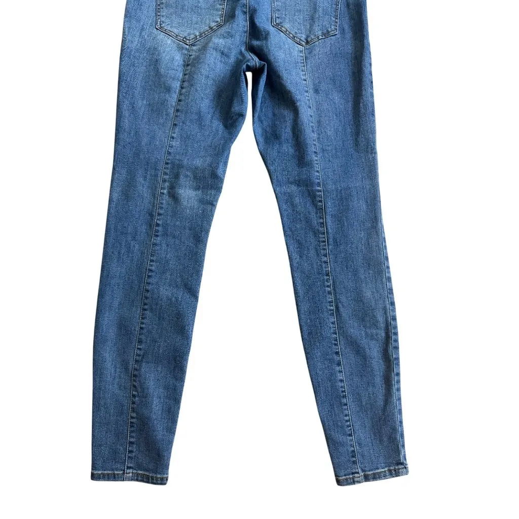 INC Medium Wash Pull On Skinny Jeans Size 8 - Image 2
