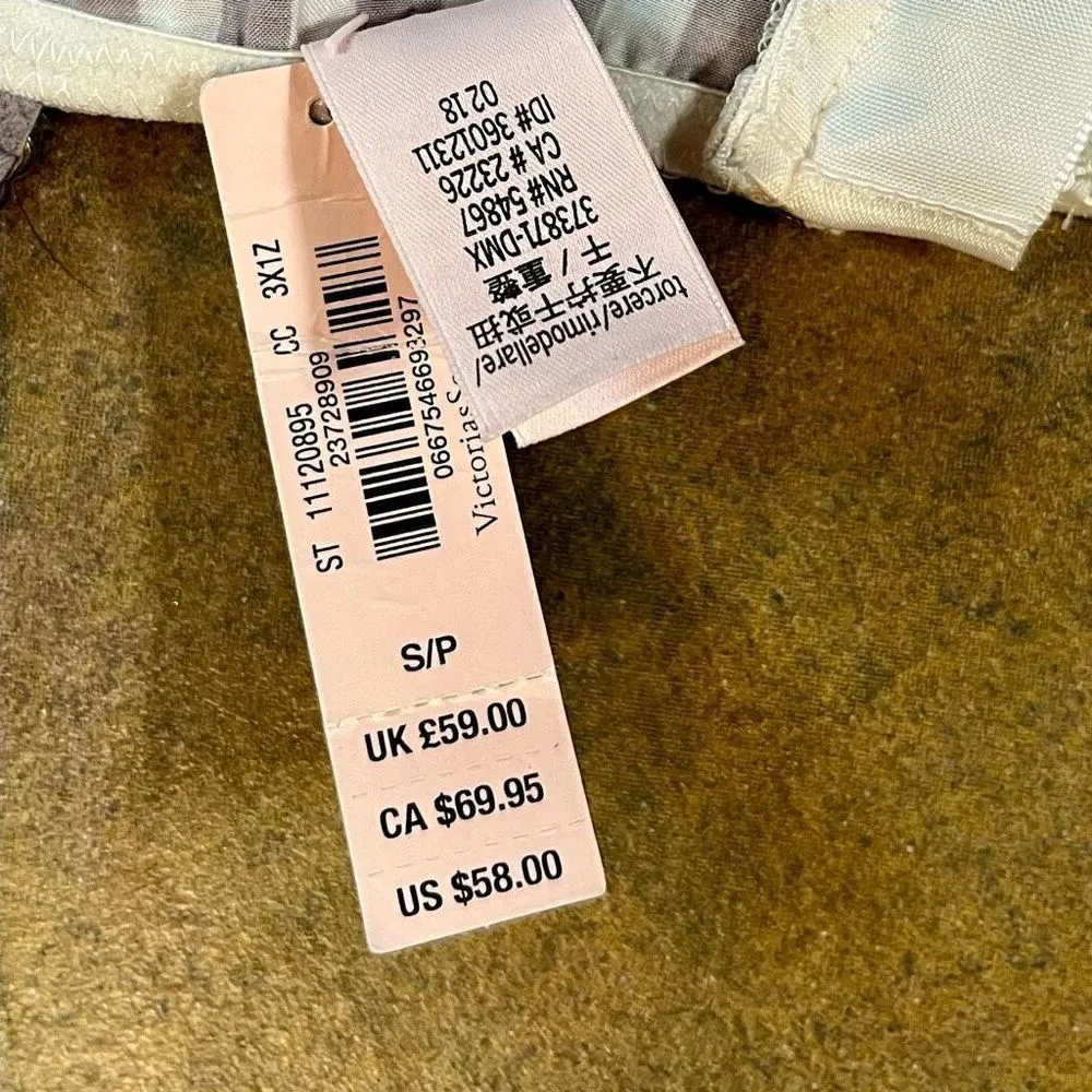 NWT Victoria’s Secret Ruffle Dream Angel Striped Asymmetrical Cami Small - Image 10