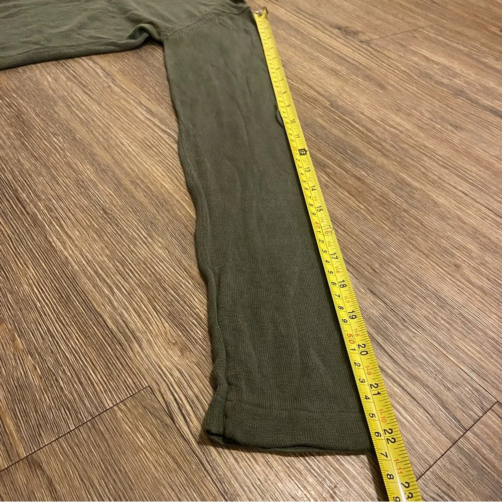 Paul Stuart Rare Vintage 100% Silk Green Slim Fit Turtleneck Lightweight Sweater Size XS - Image 8